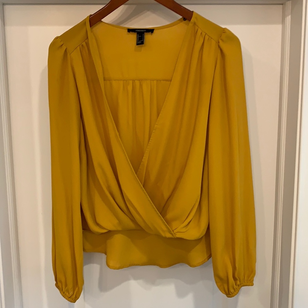 Yellow swing blouse